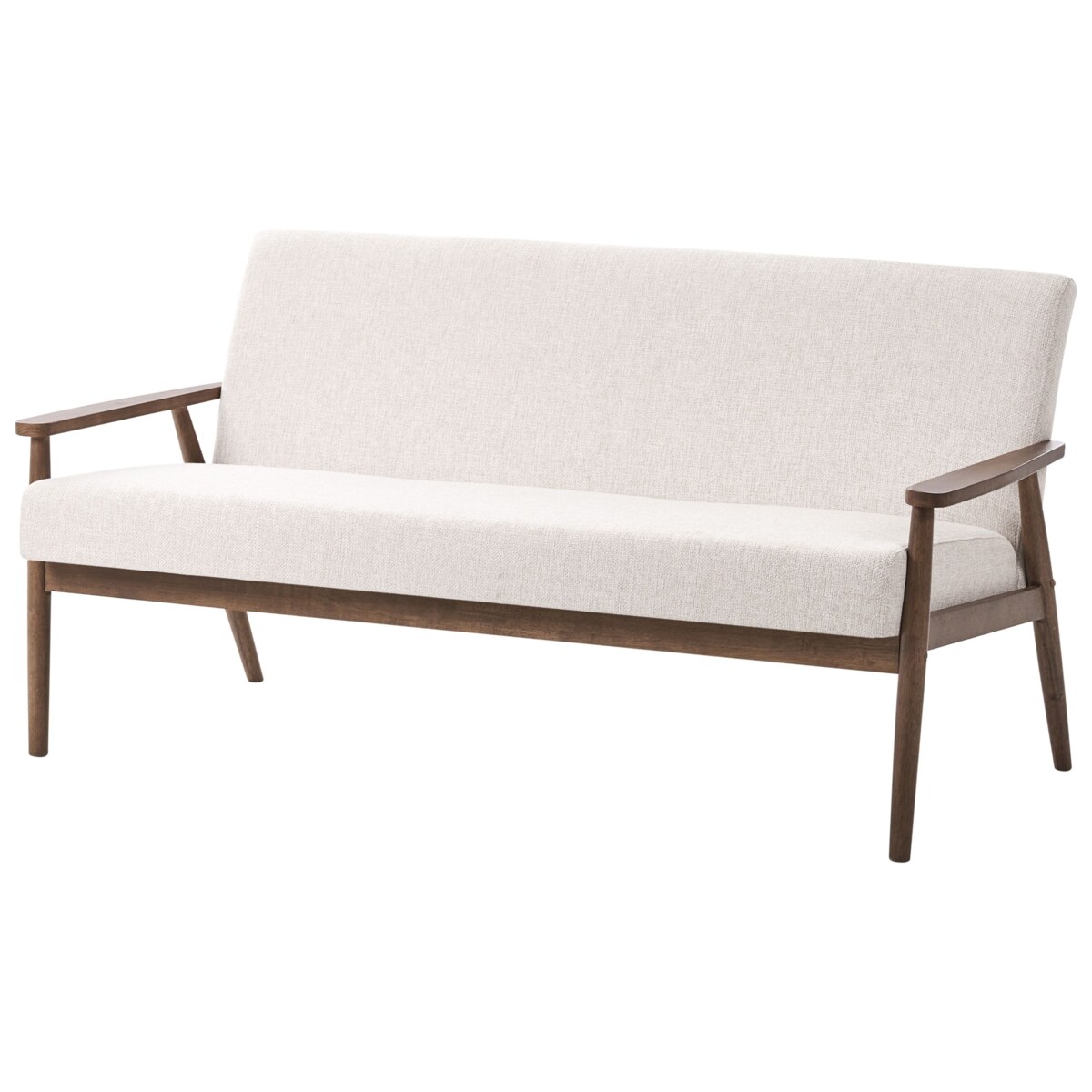 Sofa dla 3 osób ESRUM Ciemny brąz/ beżowy