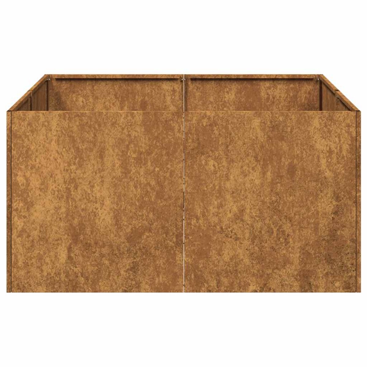 vidaXL Doniczka Rusty 80x80x40 cm Stal nierdzewna