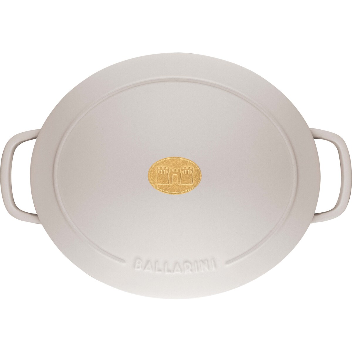 Garnek żeliwny owalny Ballarini Bellamonte - Kość słoniowa, 7.5 ltr