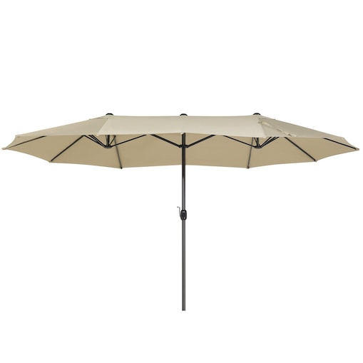 Parasol ogrodowy 460 cm SIBILLA Beżowy
