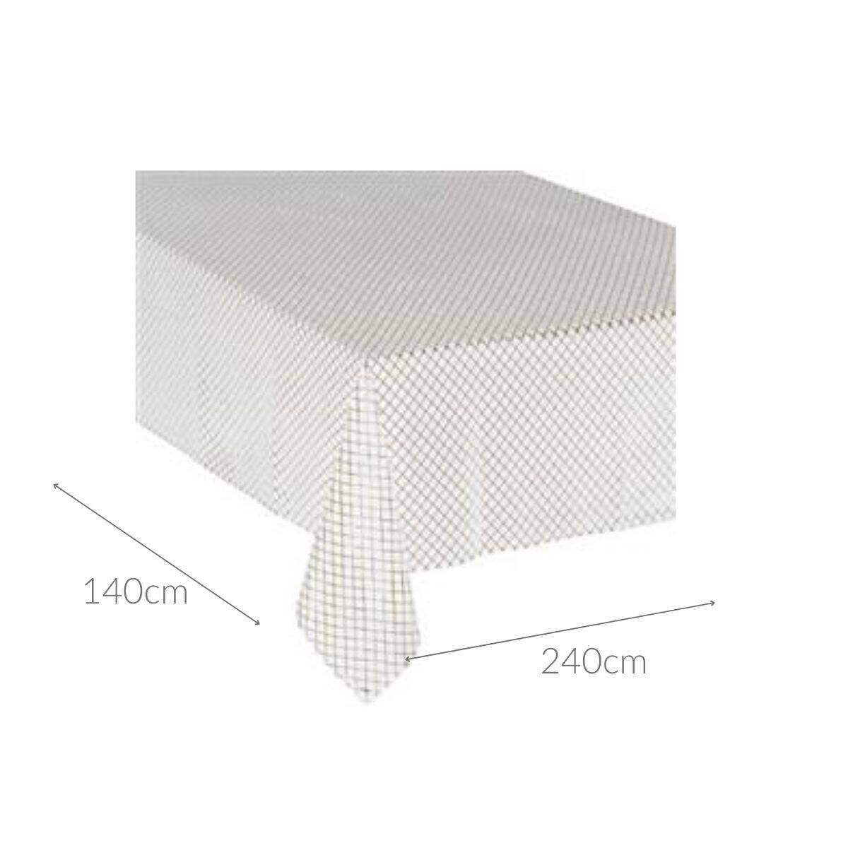 Obrus na stół w kratę, 140 x 240 cm