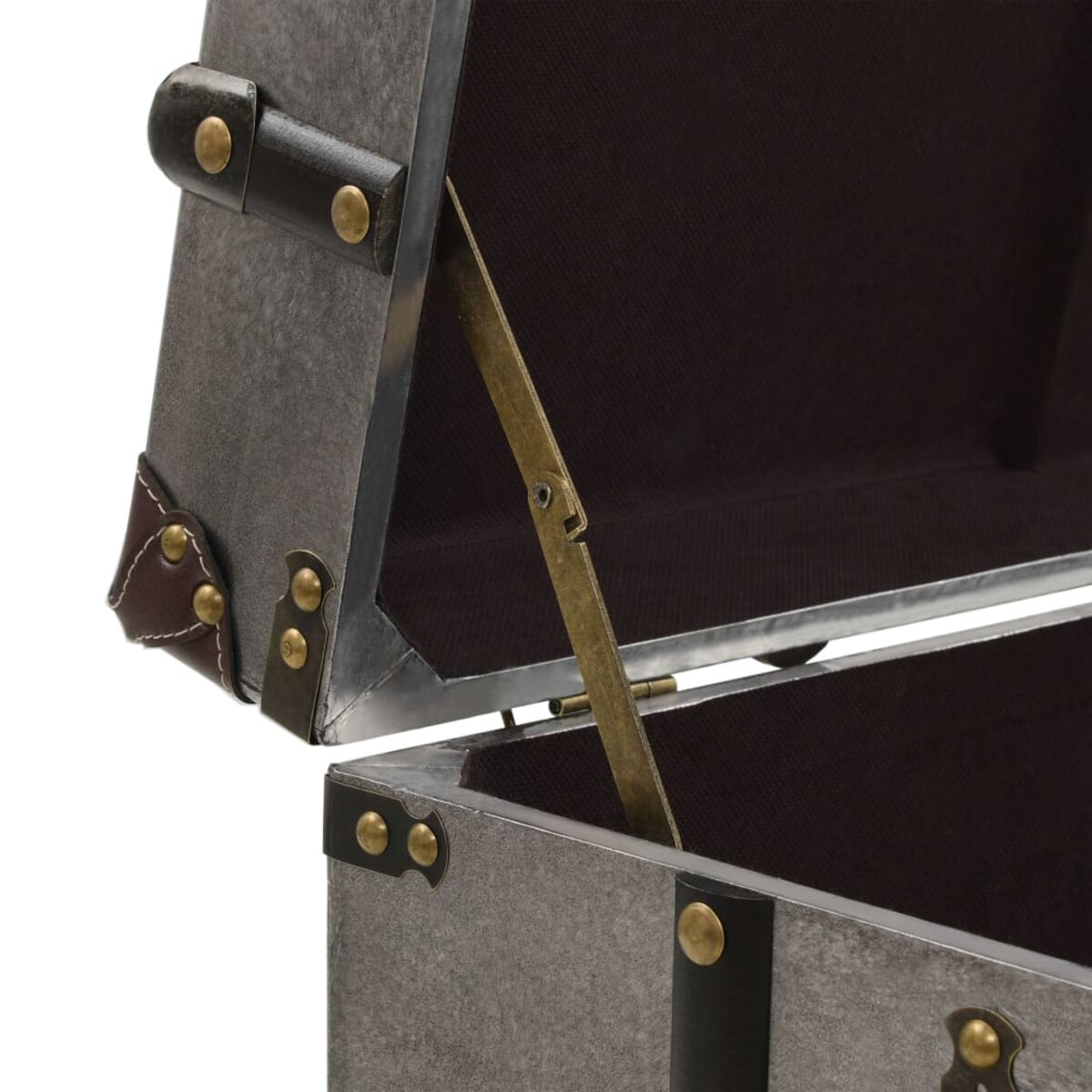 vidaXL Stolik kawowy z płyty MDF i aluminium, 102 x 51 x 47,5 cm