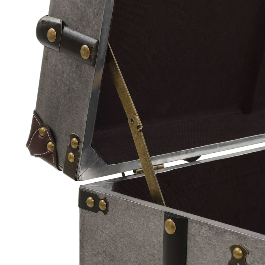 vidaXL Stolik kawowy z płyty MDF i aluminium, 102 x 51 x 47,5 cm