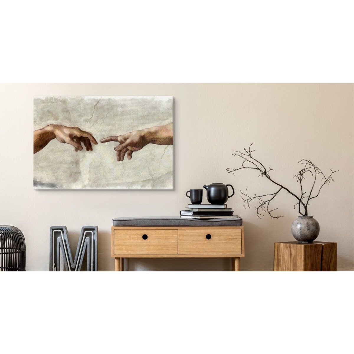 Obraz Na Płótnie Stworzenie Adama 120x80cm