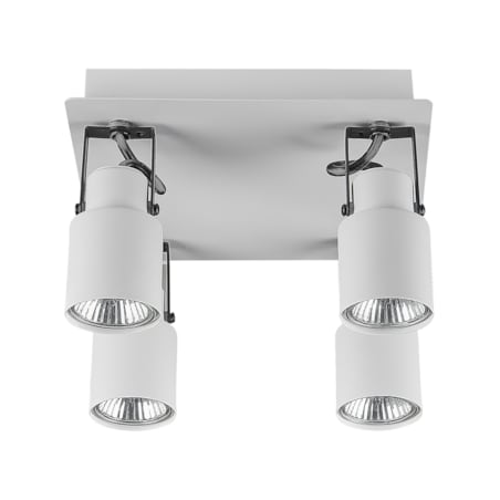 Lampa sufitowa 4-punktowa metalowa biała BONTE