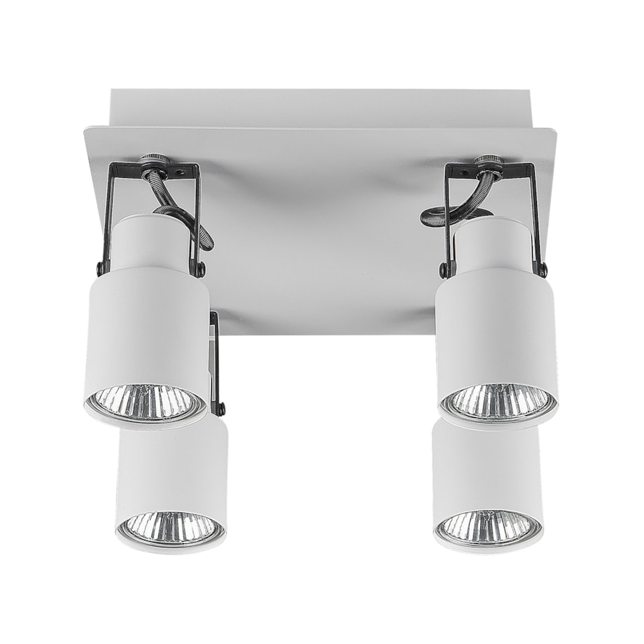 Lampa sufitowa 4-punktowa metalowa biała BONTE