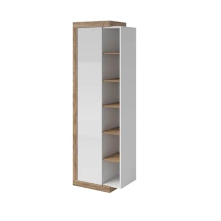 Witryna wysoka SINTRA 1D 67cm dąb samdal/biały połysk