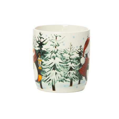 Kubek Świąteczny Ceramiczny Na Prezent 370 Ml Boże Narodzenie Pingwin