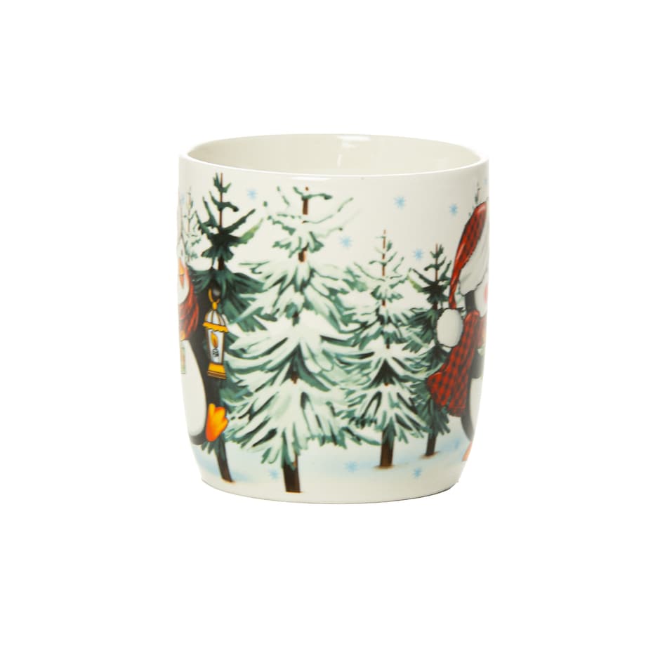 Kubek Świąteczny Ceramiczny Na Prezent 370 Ml Boże Narodzenie Pingwin
