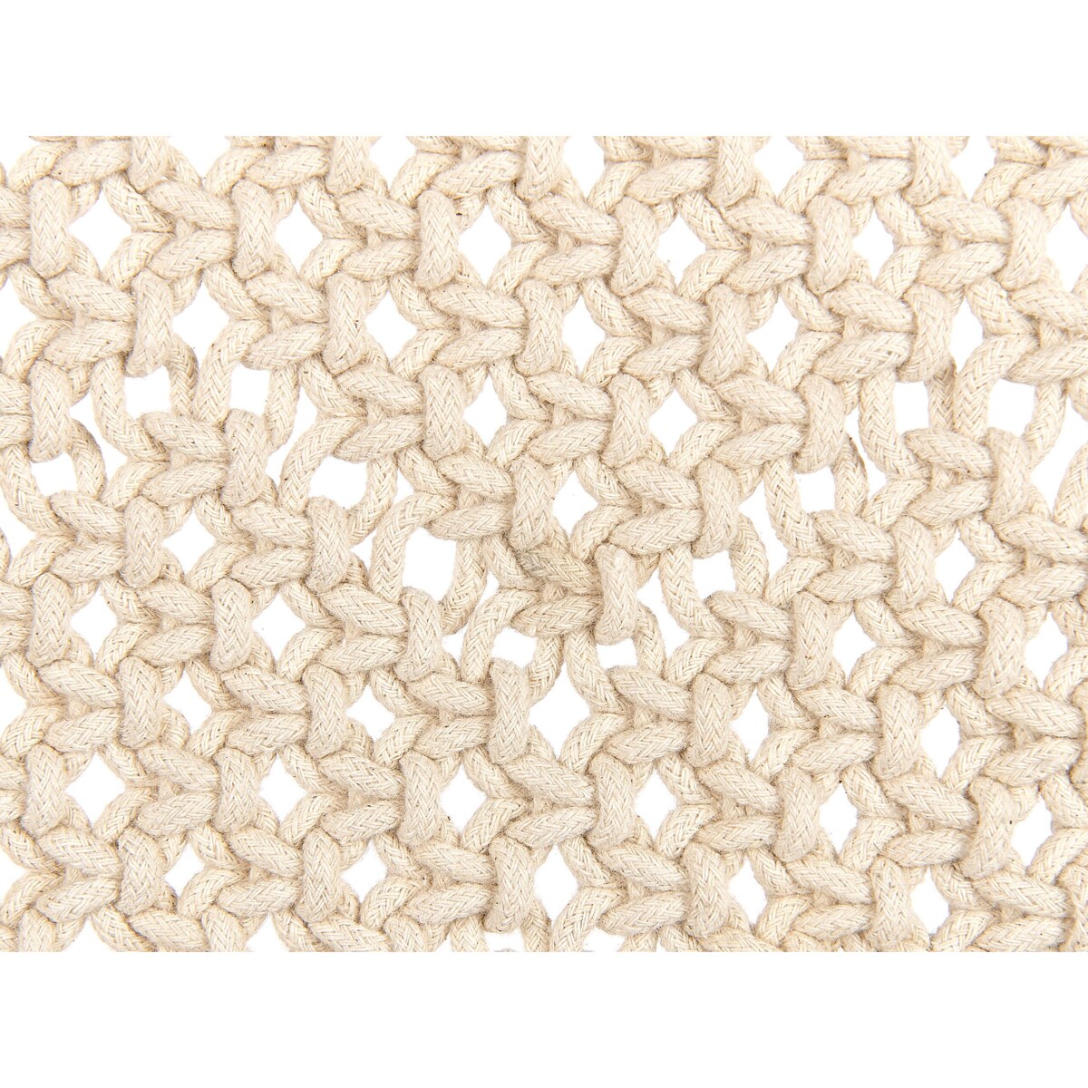 Dekoracja ścienna makrama bawełniana beżowa OKARA