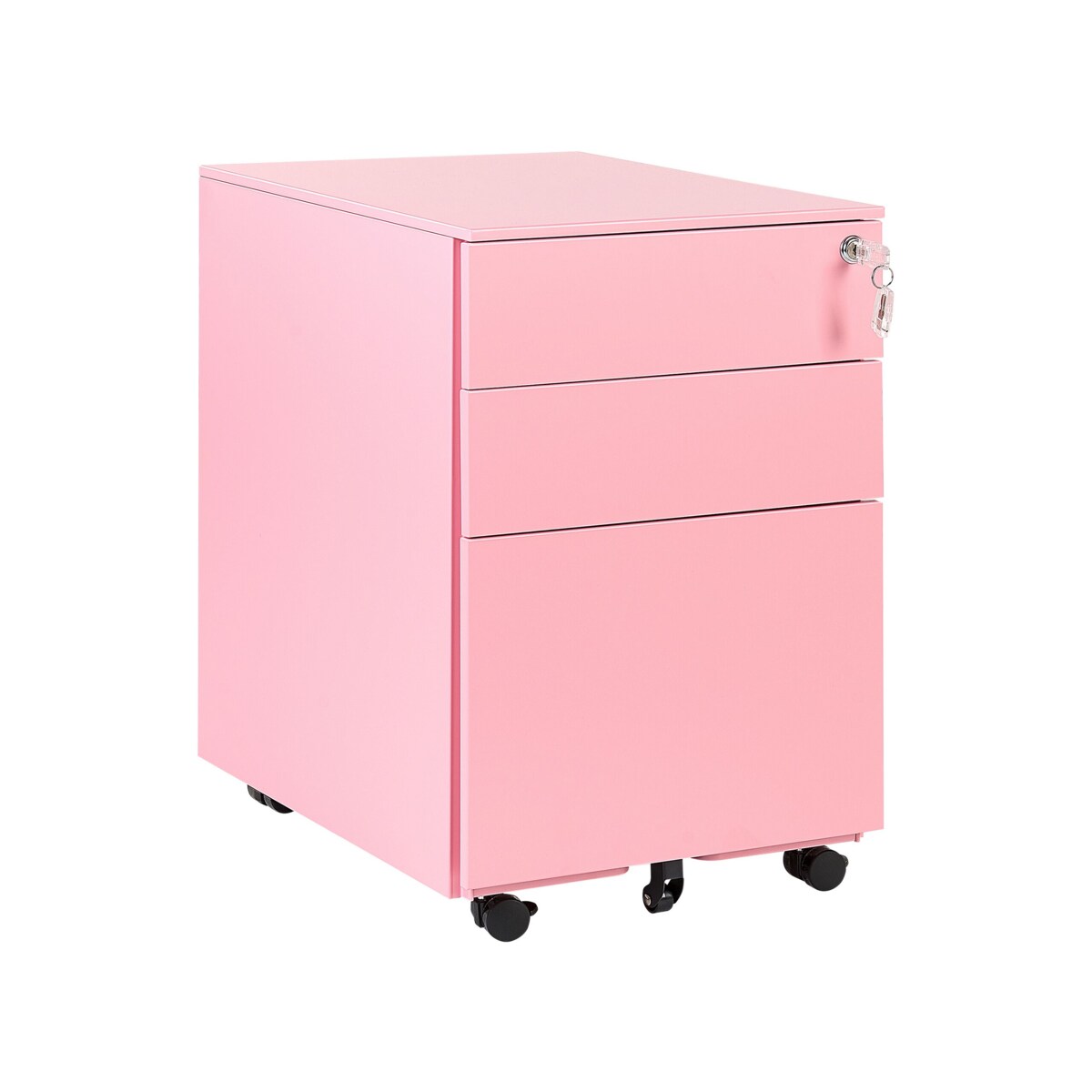 Szafka biurowa metalowa różowa CAMI