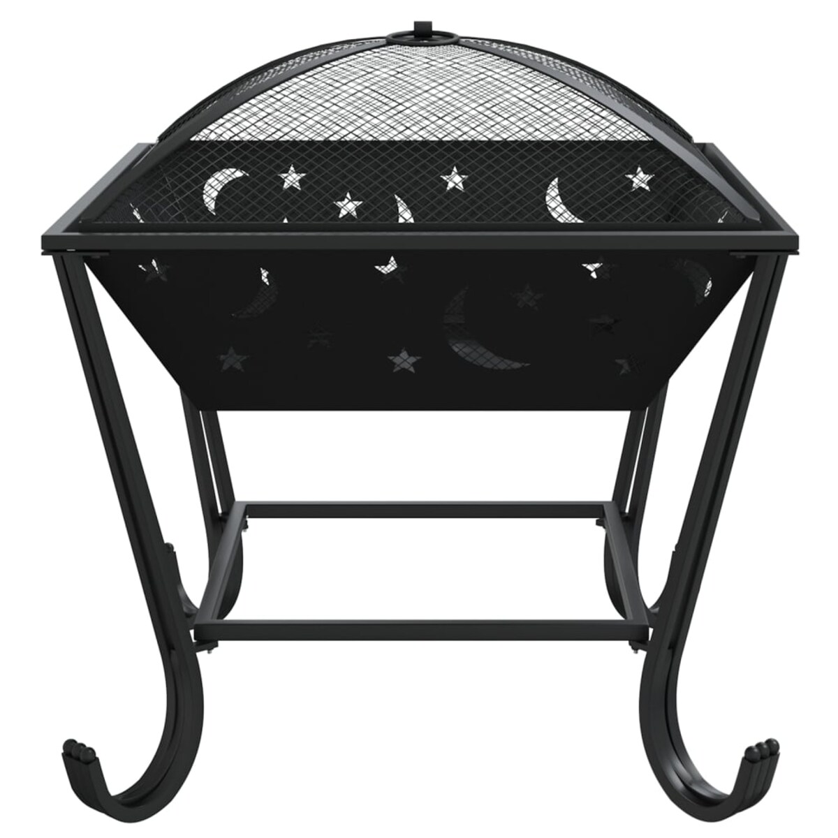 vidaXL Palenisko z pogrzebaczem, 50 cm, XXL, stal