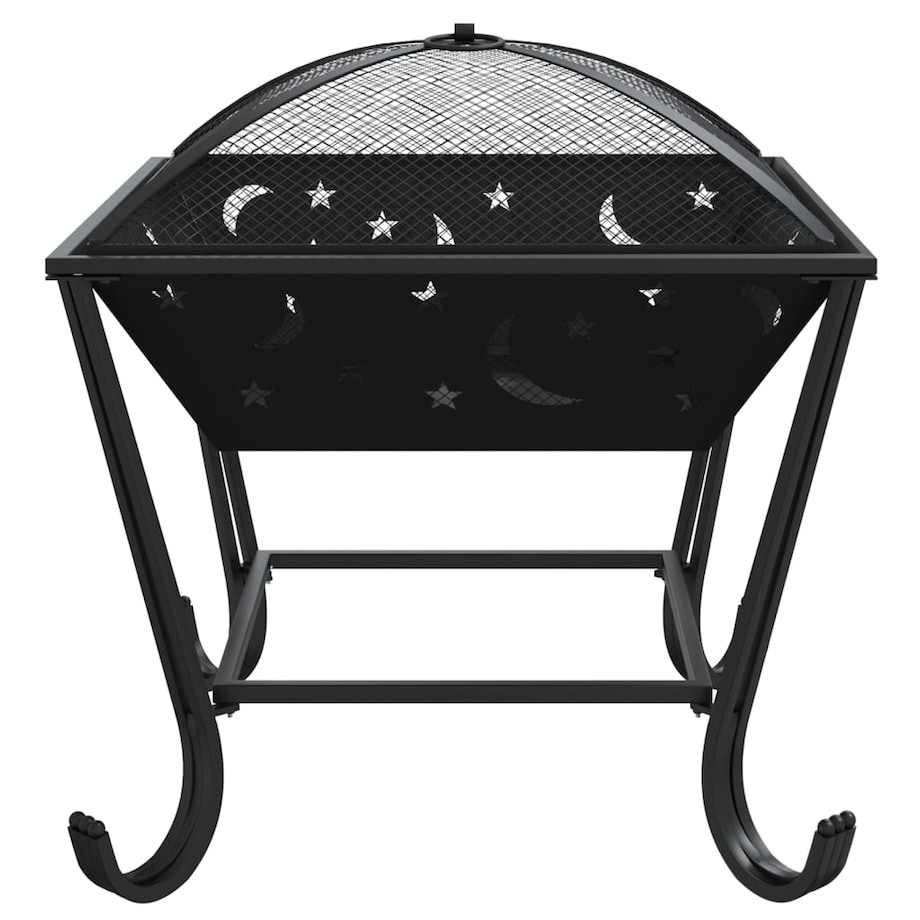 vidaXL Palenisko z pogrzebaczem, 50 cm, XXL, stal