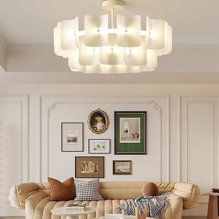 Lampa sufitowa wisząca LED Biała APP1671-1CP