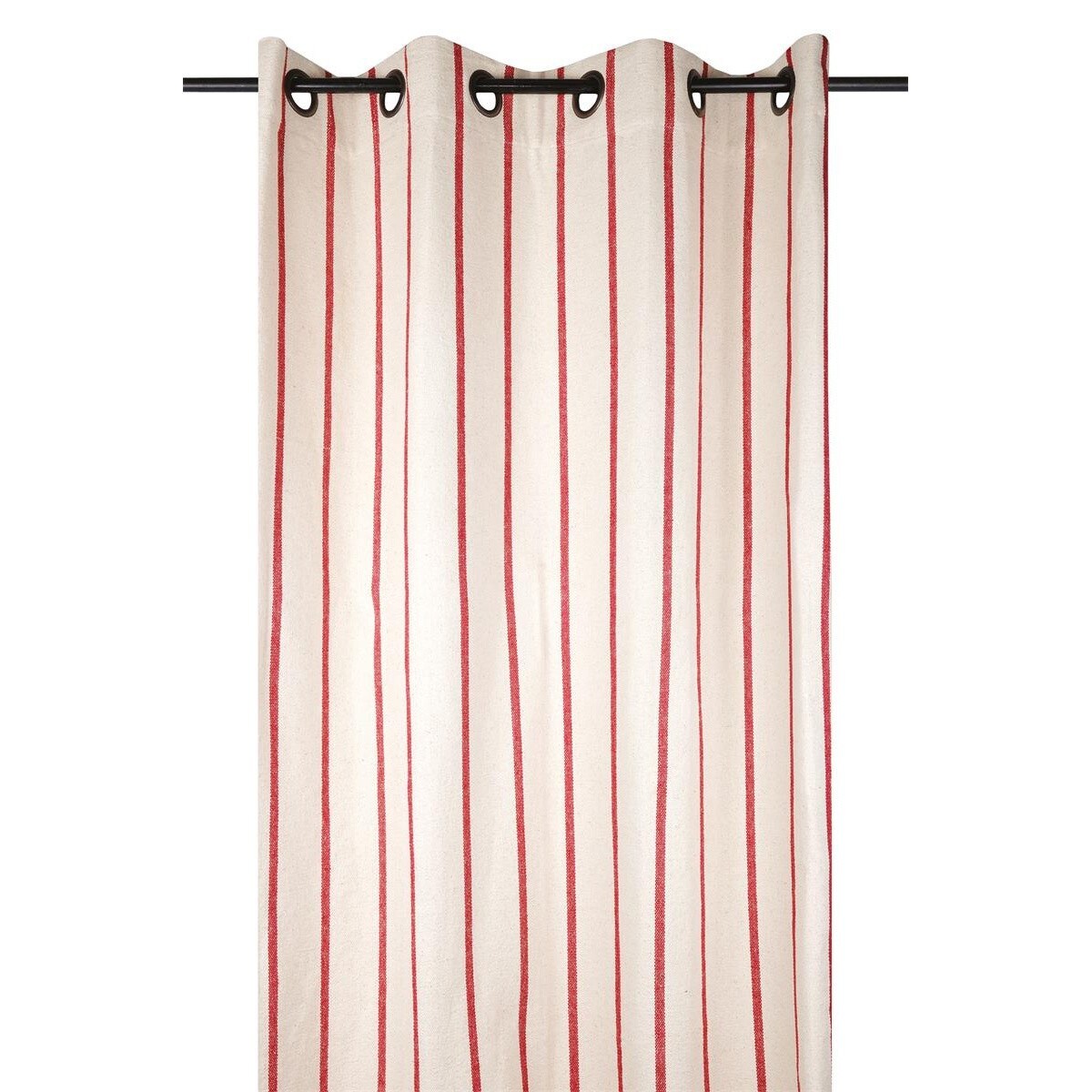 Zasłona okienna w paski 135x260 cm APARDA-2 pomarańczowe