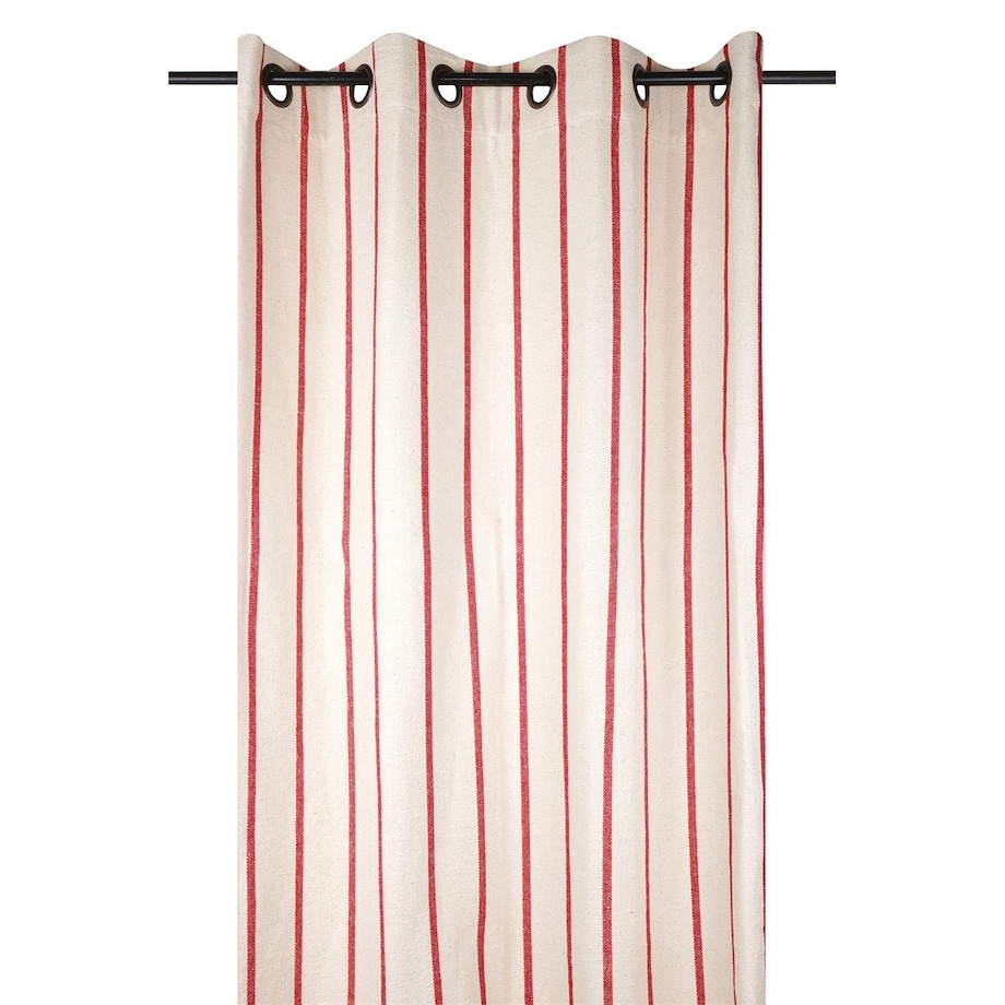 Zasłona okienna w paski 135x260 cm APARDA-2 pomarańczowe