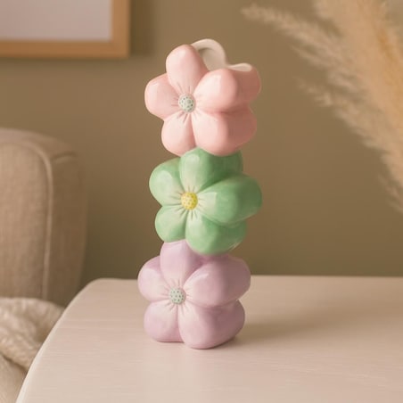 Wazon ceramiczny wielokolorowy 23x8x6 cm FUGALAU-2