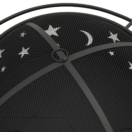 vidaXL Palenisko z pogrzebaczem, 76 cm, XXL, stal