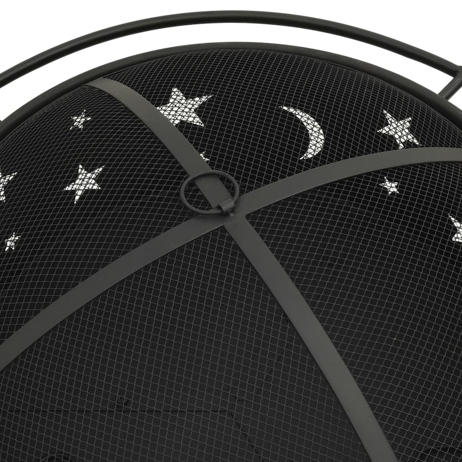 vidaXL Palenisko z pogrzebaczem, 76 cm, XXL, stal