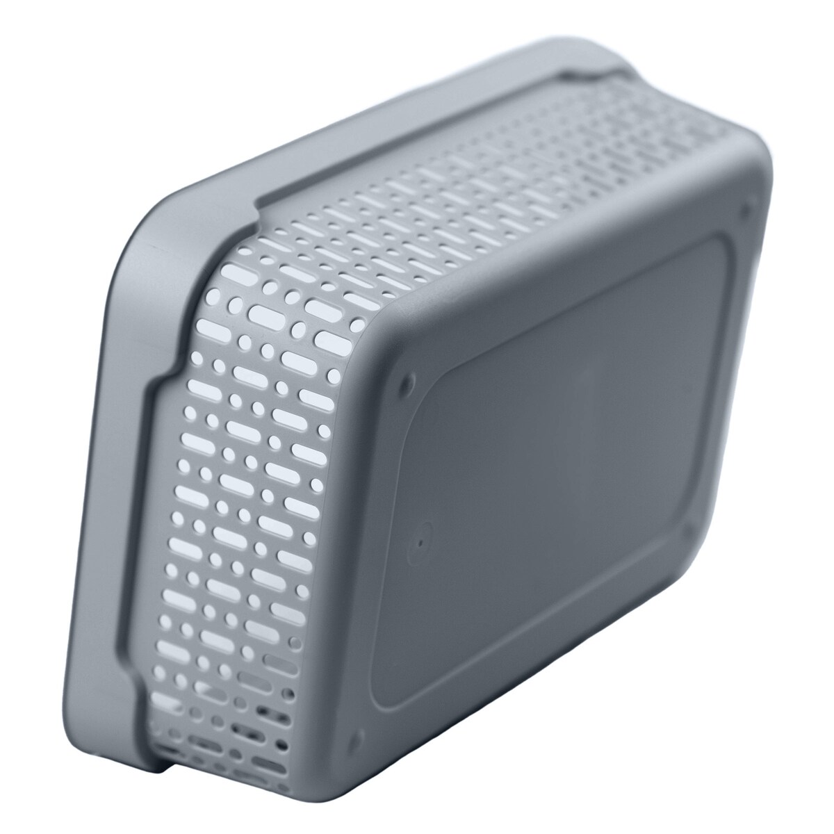 Koszyk Ażurowy Koszyczek S Plastikowy Na Kosmetyki Do Łazienki Pudełko Pojemnik Do Szuflady Szary