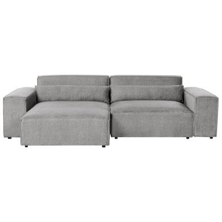 Narożnik modułowy 2-osobowy prawostronny szary HELLNAR