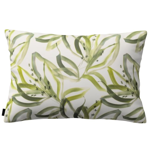 Poszewka Kinga na poduszkę prostokątną 60x40 biało-zielony