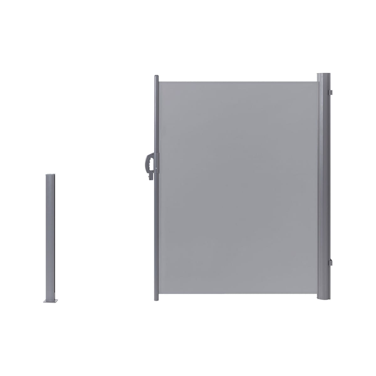 Markiza boczna zwijana 160 x 300 cm jasnoszara DORIO