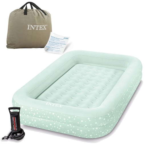 Materac dmuchany Intex jednoosobowy 168x107x25 cm z pompką tłokową