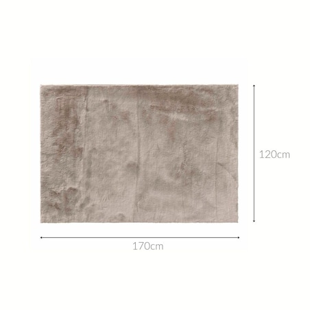 Dywan brązowy 120x170 cm ze sztucznego futra