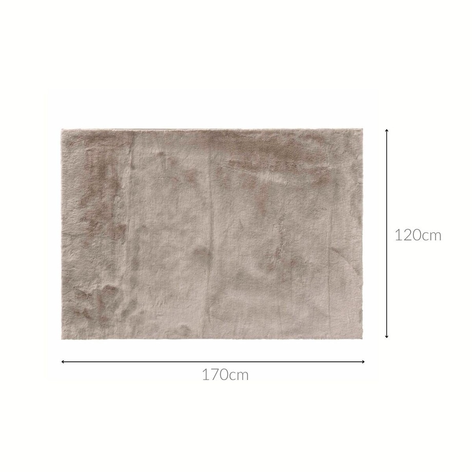 Dywan brązowy 120x170 cm ze sztucznego futra