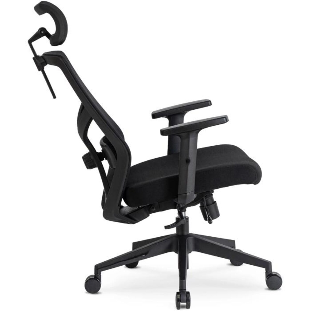 Krzesło biurowe obrotowe ergonomiczne czarne BENTO