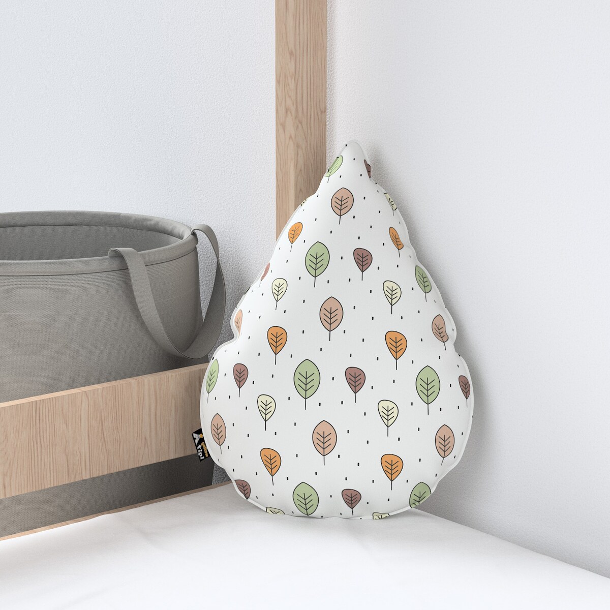 Poduszka Sweet Drop, ecru-brązowy, 55x15x35cm, Magic Collection