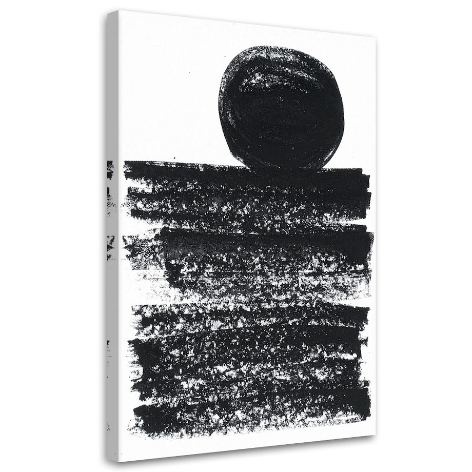 Obraz czarno biały do salonu sypialni biura, Nowoczesna Abstrakcja 40x60