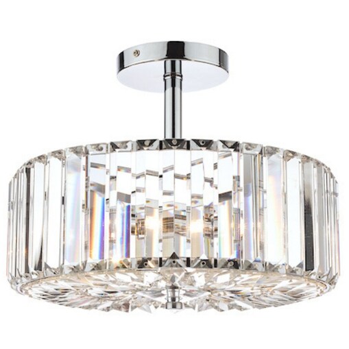 Sufitowa lampa Fernhurst LA3621343-Q Dar Lighting kryształ chrom