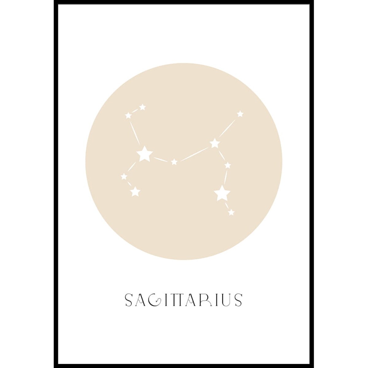 plakat znak zodiaku 2 strzelec 30x40 cm