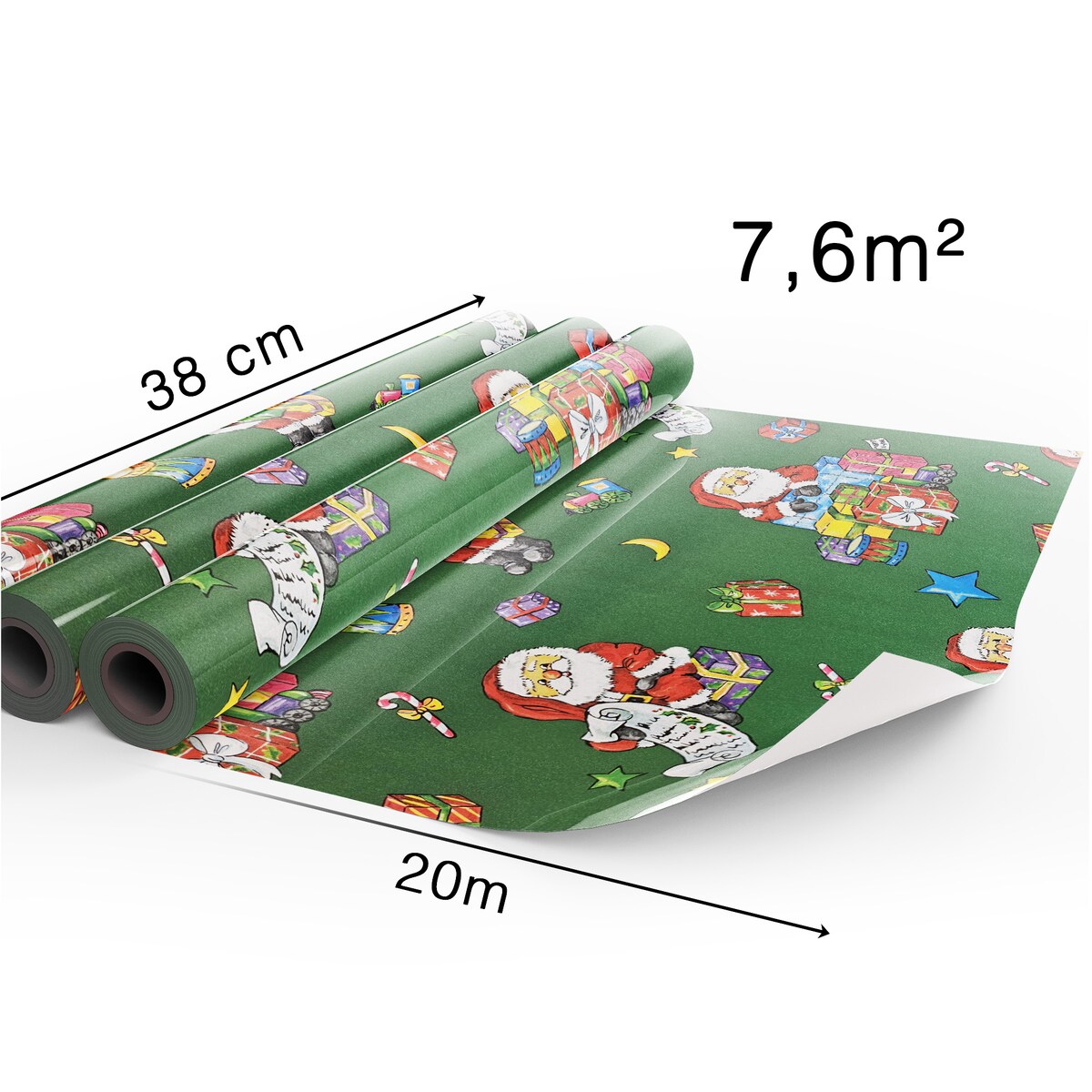 Papier do pakowania prezentów 20 METRÓW MEGAROLKA Świąteczny Do Paczek Ozdobny