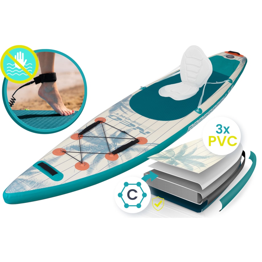 Deska SUP do pływania pompowana Paddle Reefbreak 350cm Neo-Sport