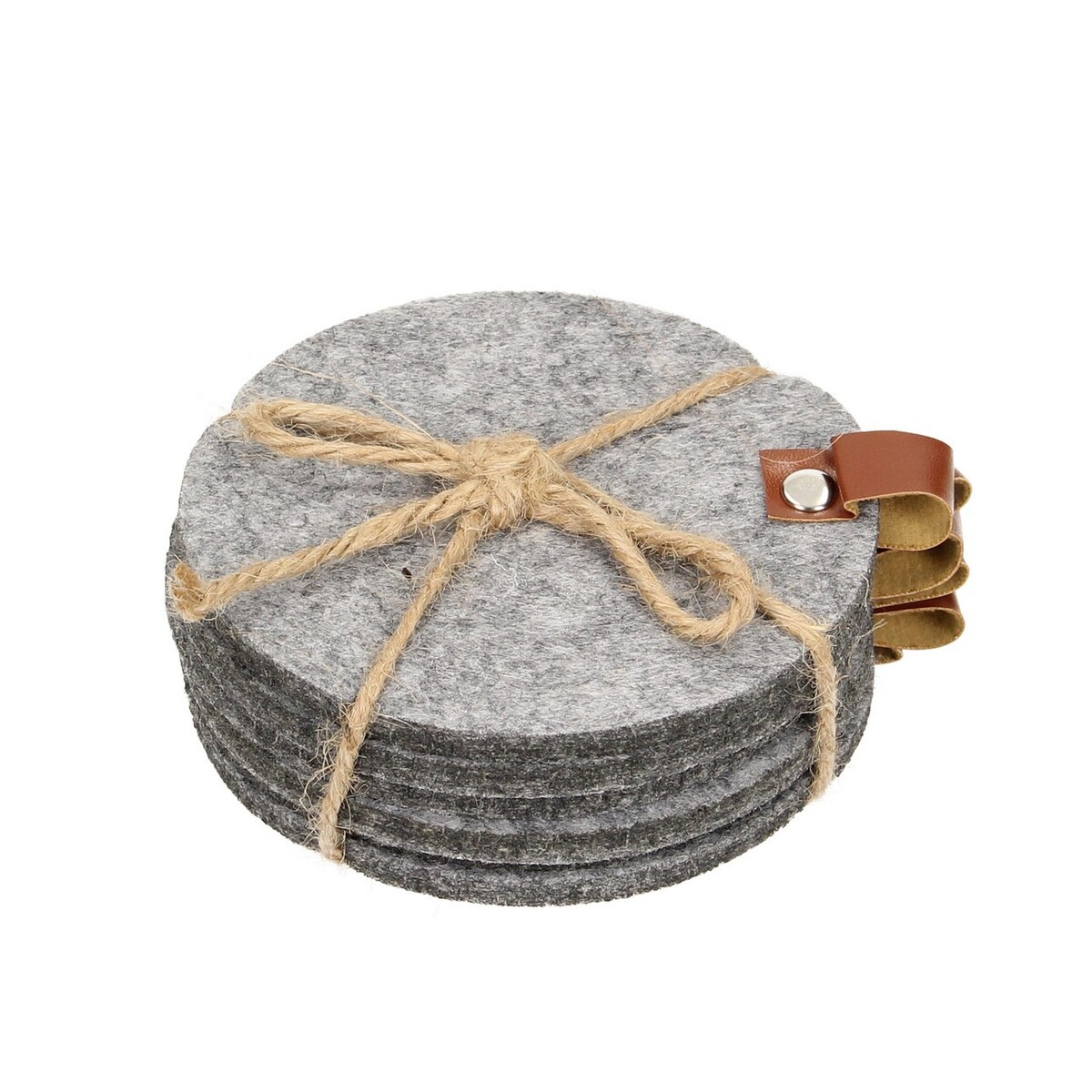 Podkładki Felt 6 szt. grey, ⌀ 10 cm