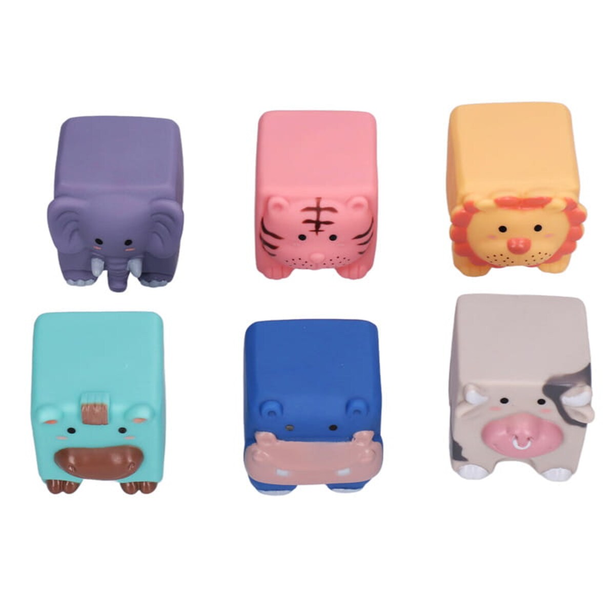 Zwierzątka ZOO - miękkie klocki sensoryczne 6 szt