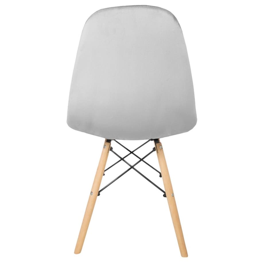 Krzesło Tapicerowane Welurowe Do Jadalni Salonu Pikowane Skandynawskie