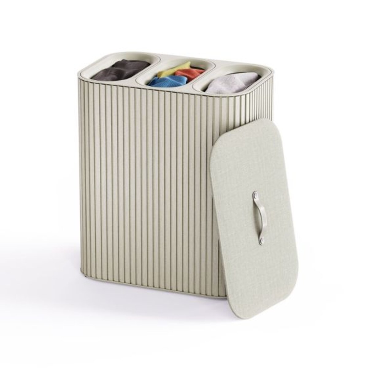 Kosz na pranie potrójny (ecru) Tota Lux Joseph Joseph