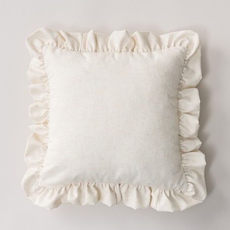 Poszewka Paula z falbaną 45x45 beżowy