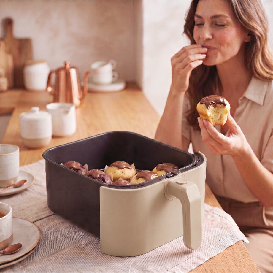 Frytkownica beztłuszczowa Air Fryer 5 L 1500 W HU.KA CrunchUp - Dune Sand