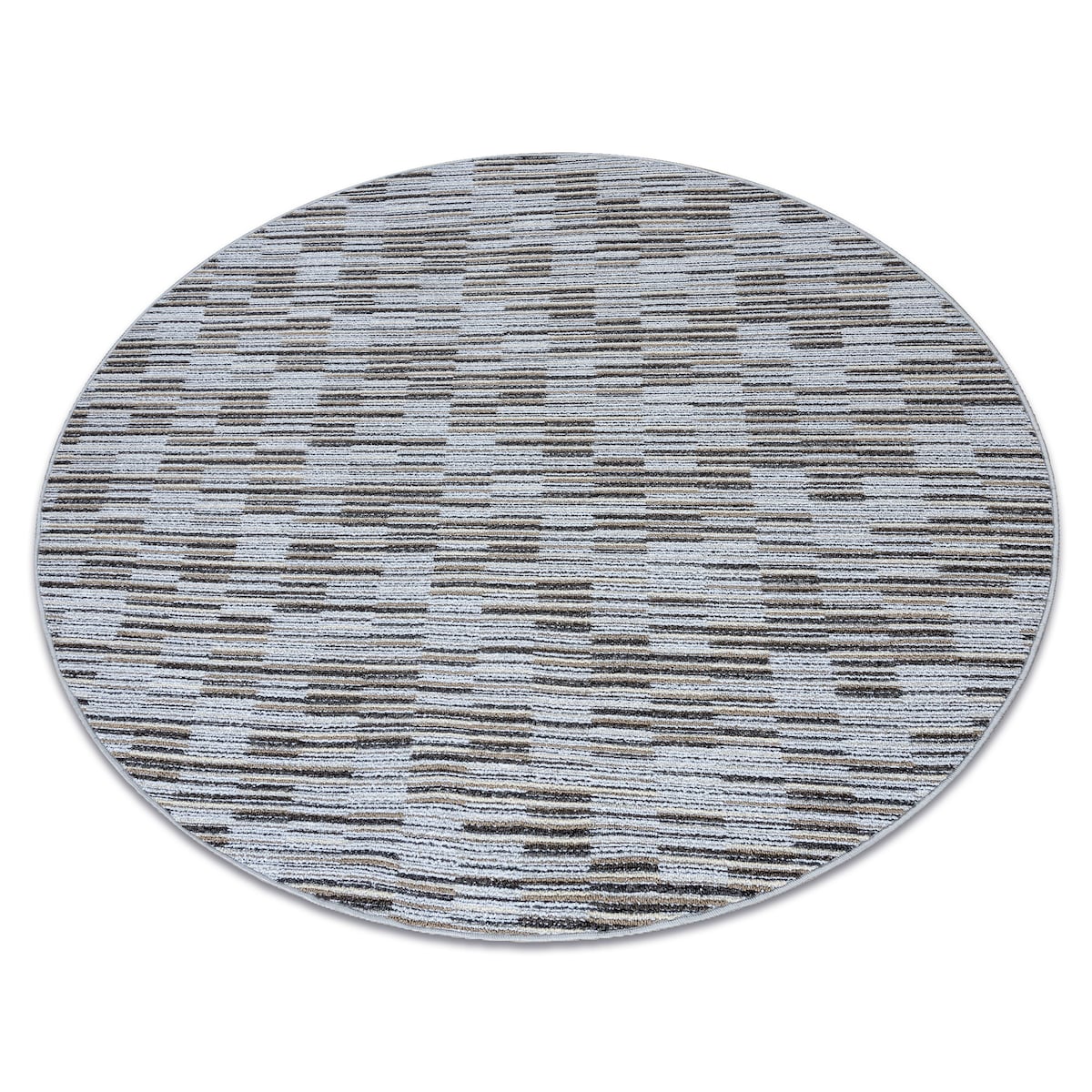 DYWAN koło LIBRA szary 109 PASKI koło 100 cm