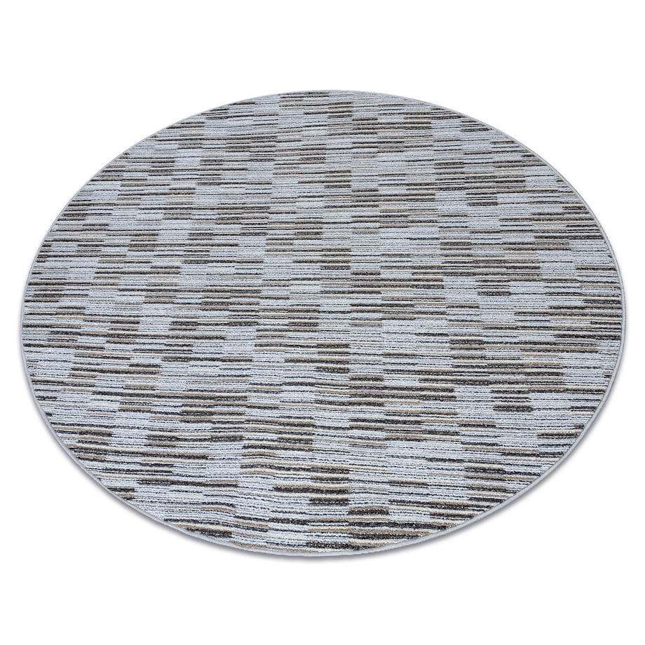 DYWAN koło LIBRA szary 109 PASKI koło 100 cm