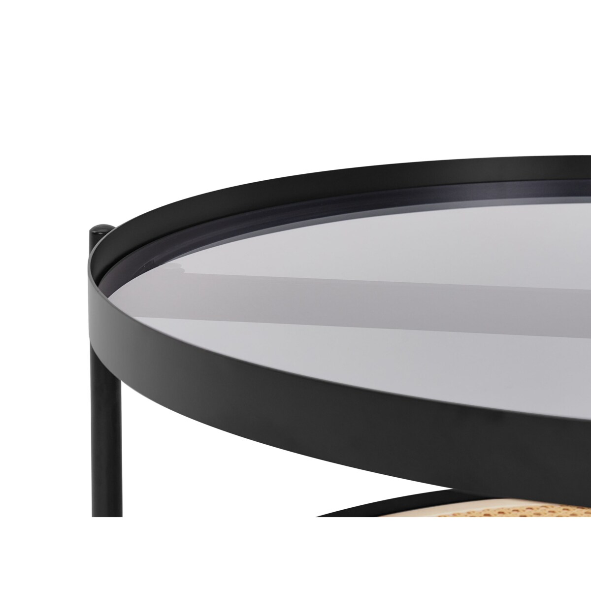 Stolik kawowy Żelazo Malowany proszkowo Czarny RENO