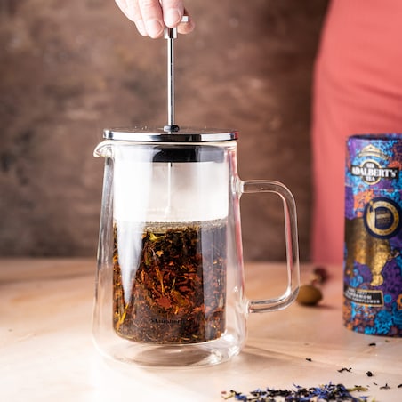 Zaparzacz do kawy herbaty 0.60L French Press srebrny KLAUSBERG