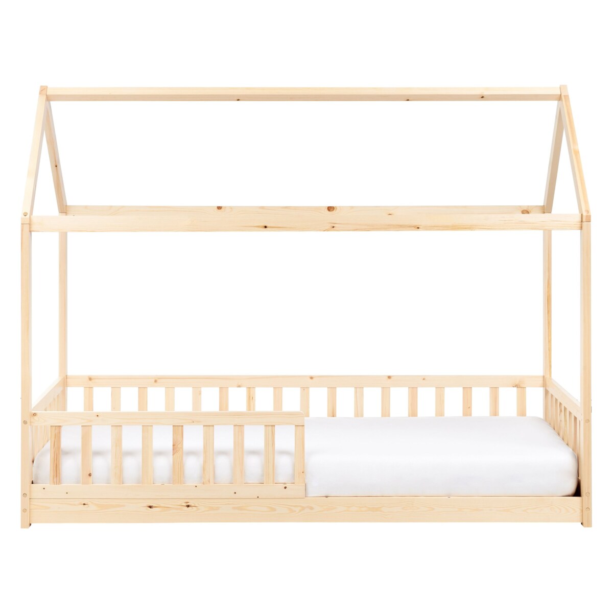 Łóżko Drewno sosnowe COSSAYE 90 x 200 cm Jasne drewno