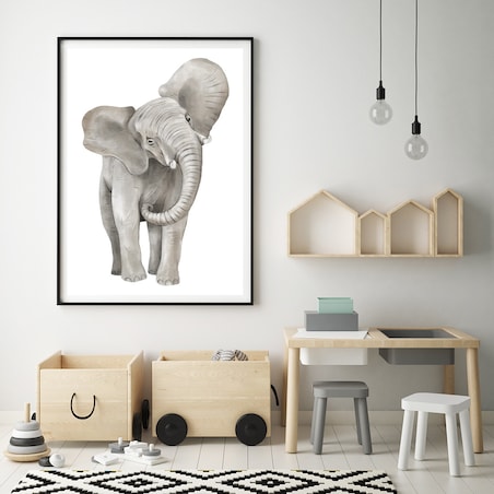 Plakat dla dzieci Słoń 40x50