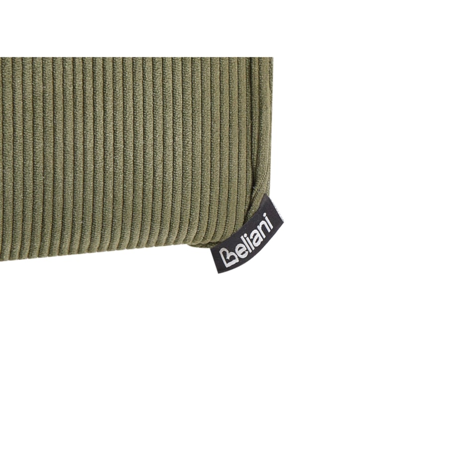 Puf sztruksowy ciemnozielony VINITA